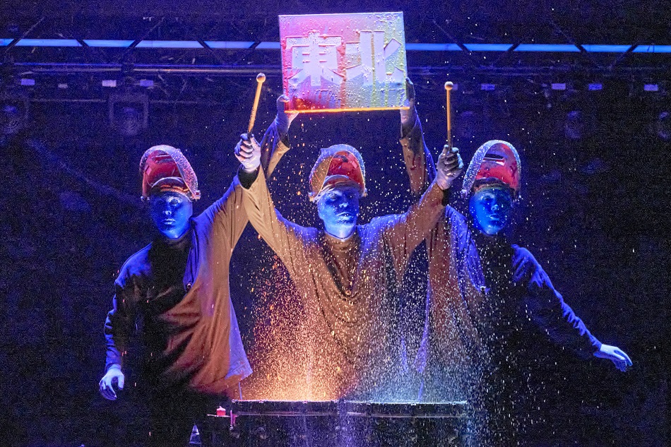 3年ぶりの日本でのブルーマングループ、念願の仙台公演で開幕