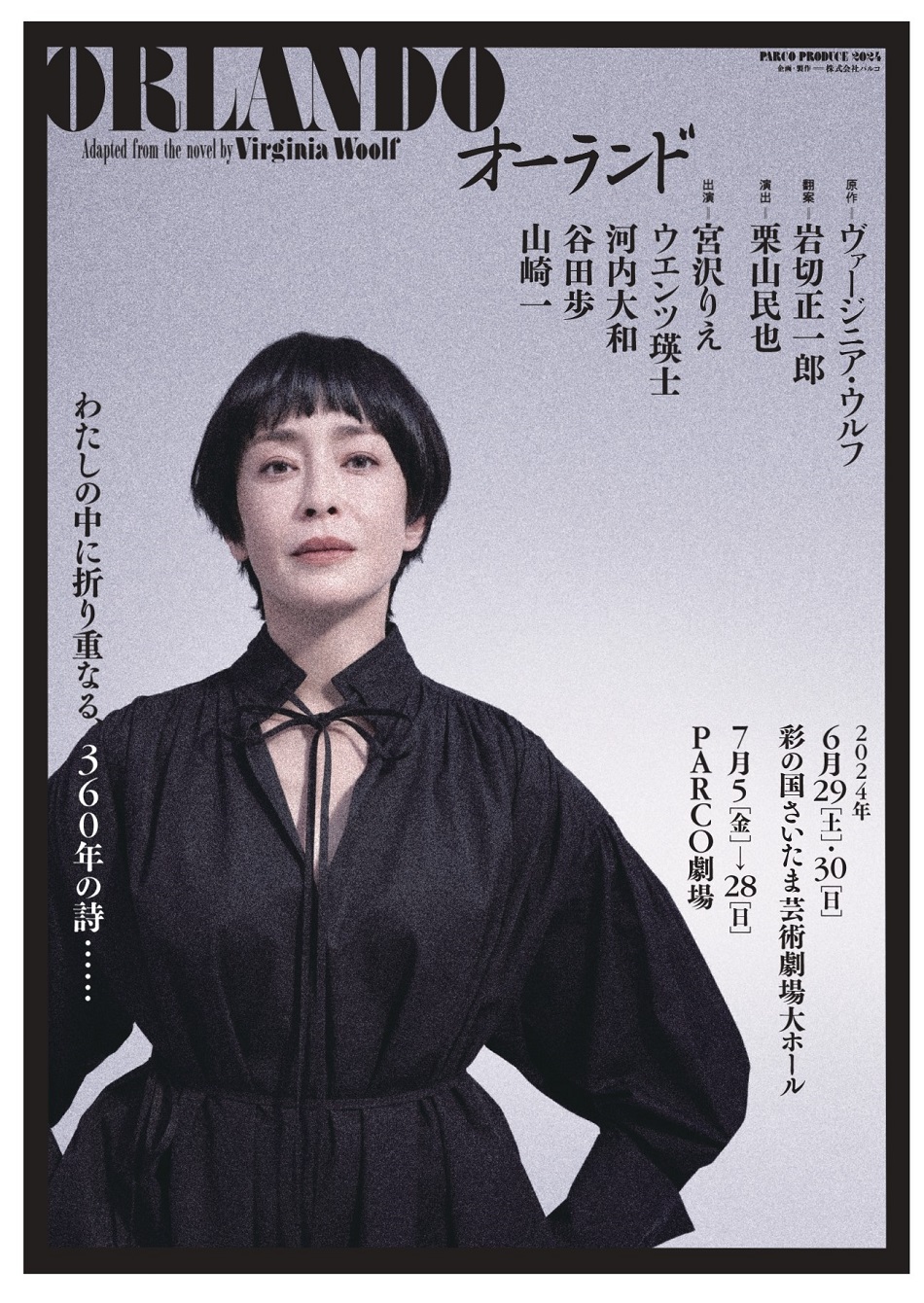 栗山民也（演出） 宮沢りえ（主演）、初顔合わせ！ 舞台『オーランド